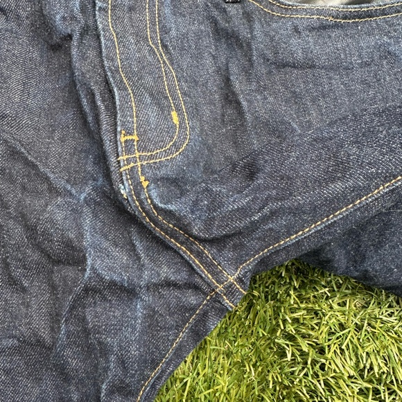 Skid Row Denim Academy Made in USA Dark Jeans Raw Tight Woven Selvedge Denim 34 - Picture 5 of 10
